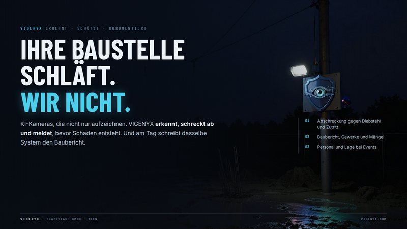 Titelfolie der VIGENYX-Präsentation